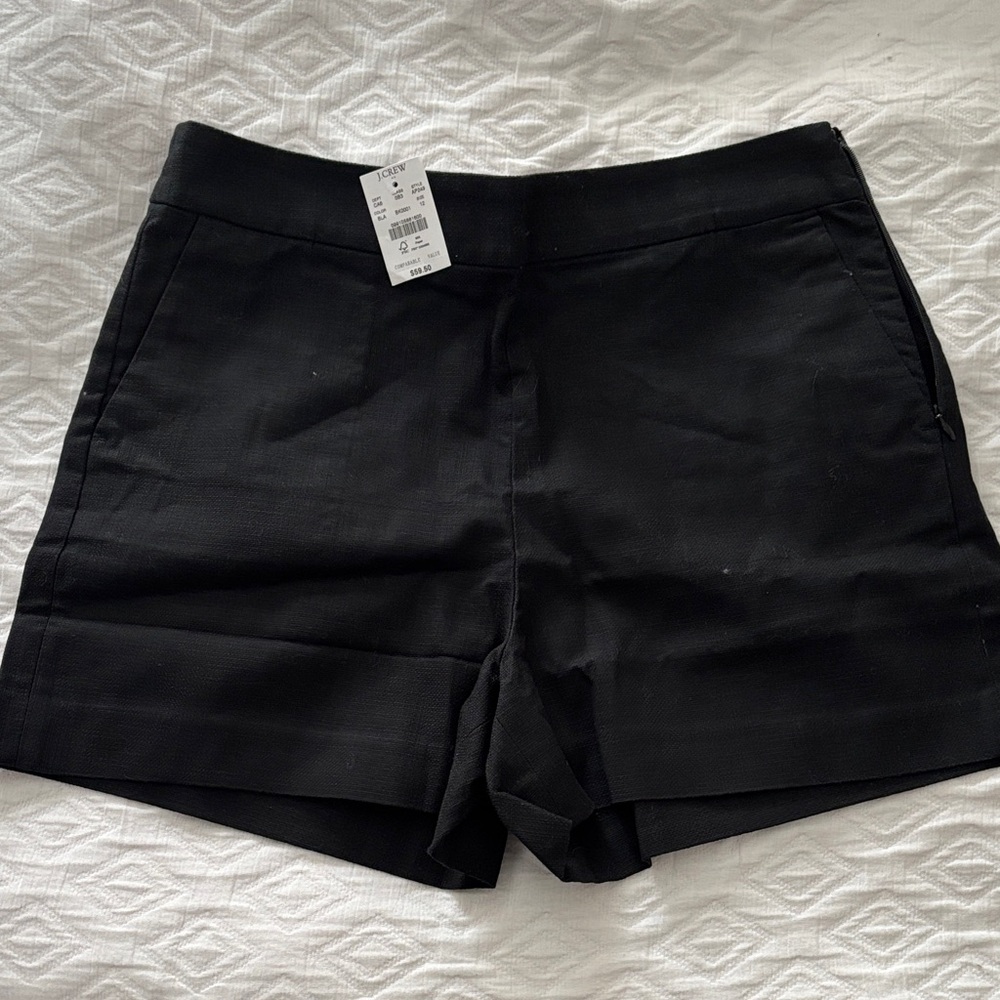J. Crew High Waist Black Shorts